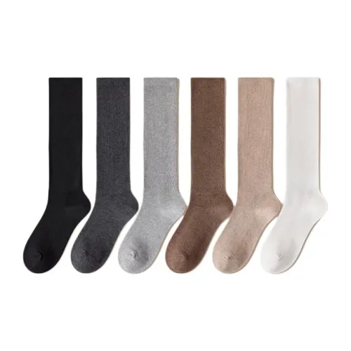 Temooues Knee High Socks Women's Combo Set