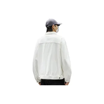 Tonlion Denim Jacket Unisex Raw White