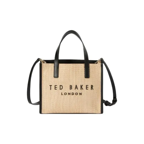 Ted Baker Polyethylene Tote Bag Shopping Bag Shoulder Bag Crossbody Bag Handbag Medium Size Women's Natural/Bright Pink