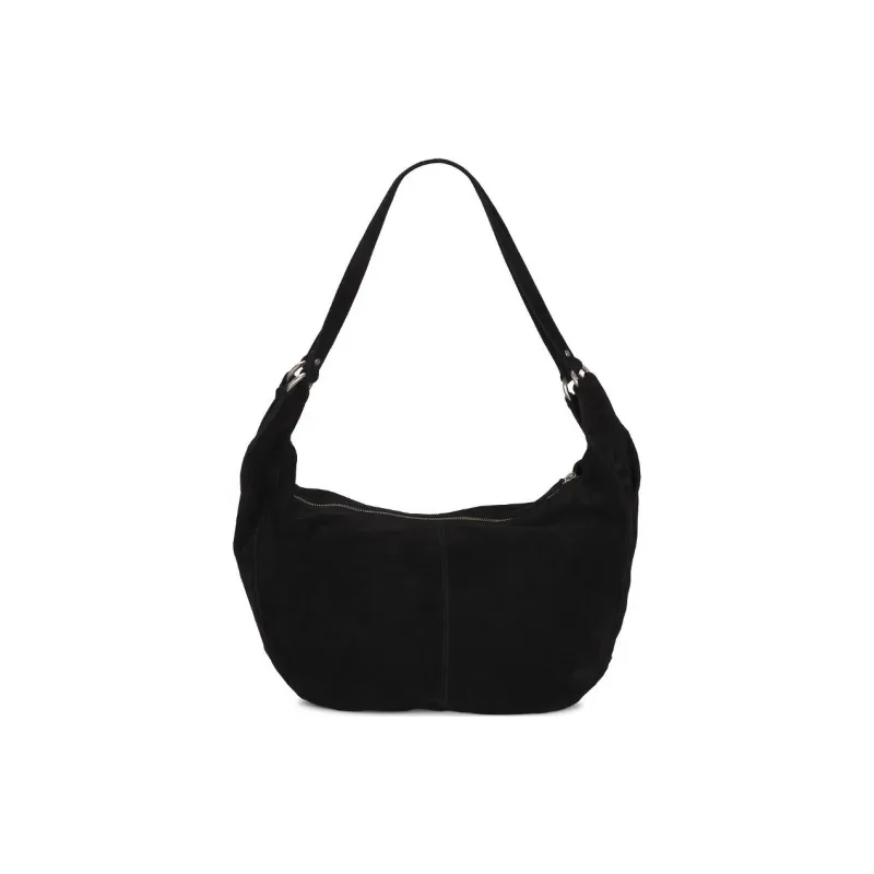FREE PEOPLE Suede One Shoulder Handbags Small Size Unisex Black-2