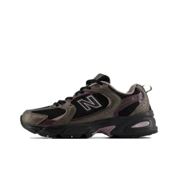 New Balance 530 Black Metallic Plum Brown