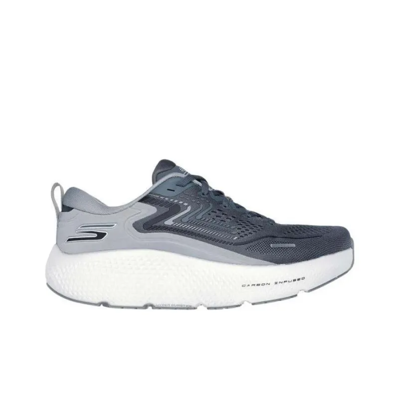 Skechers Go Run Max Road 6 Anti-Slip Wear-Resistant Low-Top Running Shoes Men's Gray-1