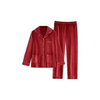 UAVAE Pajama Set Women's Burgundy