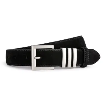 Ace Paul Top Grain Cow Leather Matte Velvet Belt Belt Women's Black/Coffee/Burgundy/Khaki 2.8cm