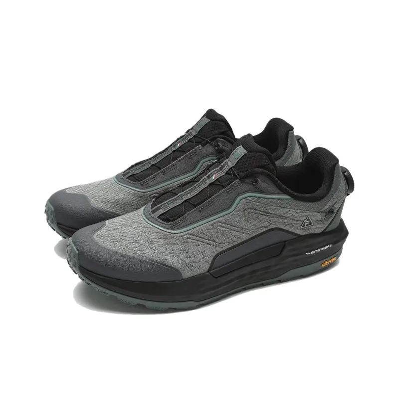 FILA BOA EXPLORER 2 Anti-Slip Wear-Resistant Low-Top Trail Running Running Shoes Men's Gray Green-1
