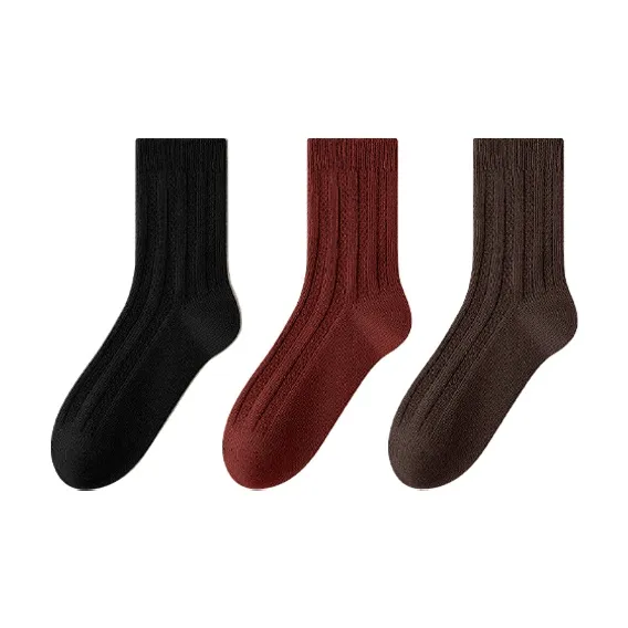 MIIOW Mid Calf Socks Unisex Combo Set-4