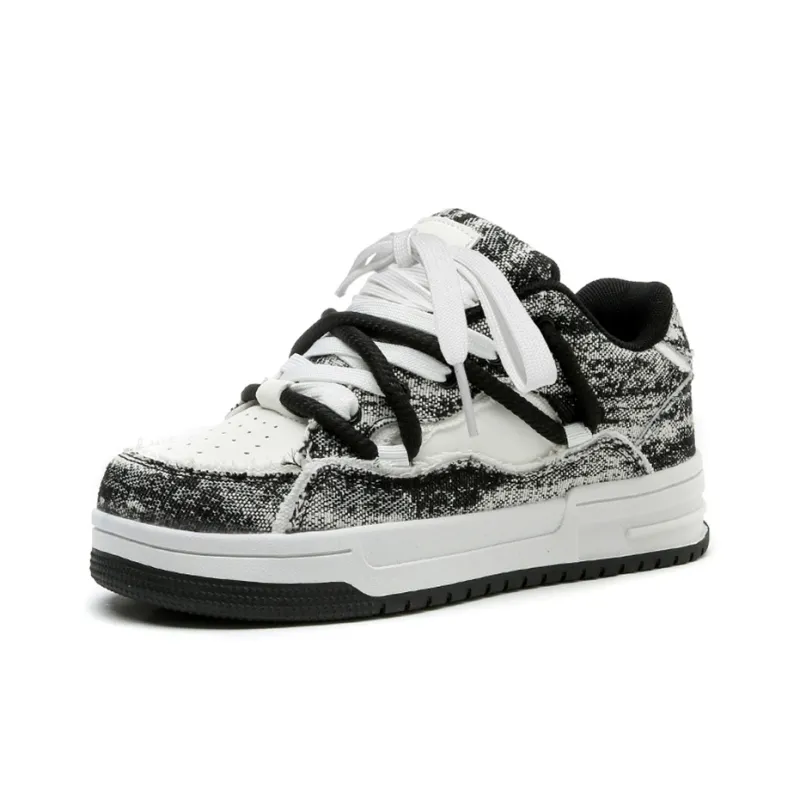 Medd Lightweight Breathable Height Increasing Low Top Skateboard Shoes Unisex-7