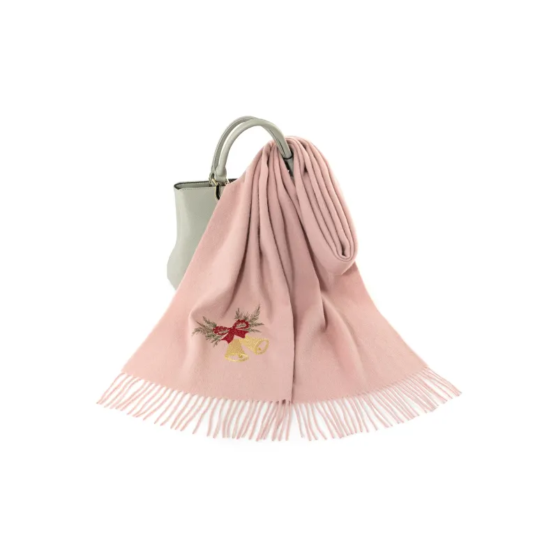 Shanghai Story 100% Sheep Wool Knit Scarves Unisex Peaceful Tree Bell 6 Colors Available-15