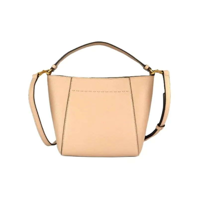 TORY BURCH Litchi Grain Leather Bucket Bag Portable Crossbody Bag Shoulder Bag Small Size Women's Goan Sands-3