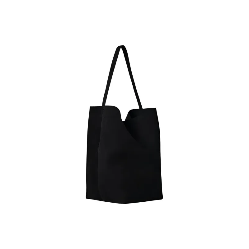 THE ROW N/S Park Authentic Suede Tote Bag, Shopping Bag, Handbag, Shoulder Bag Medium Size Women's Black-2
