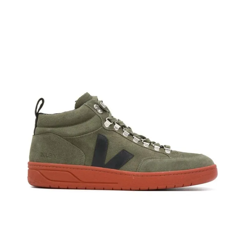 VEJA Roraima Skateboard Shoes Men Mid-Top Olive Green-1