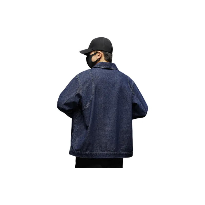 Tonlion Denim Jacket Unisex Dark Blue-1
