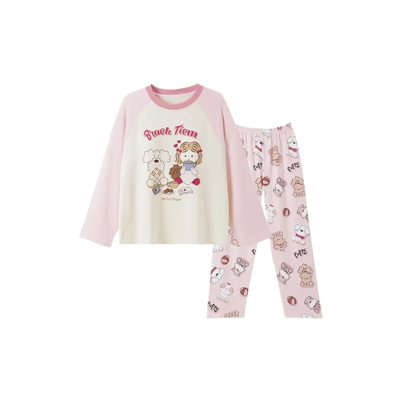OUSHIBO Pajama Set Women's Pink-0