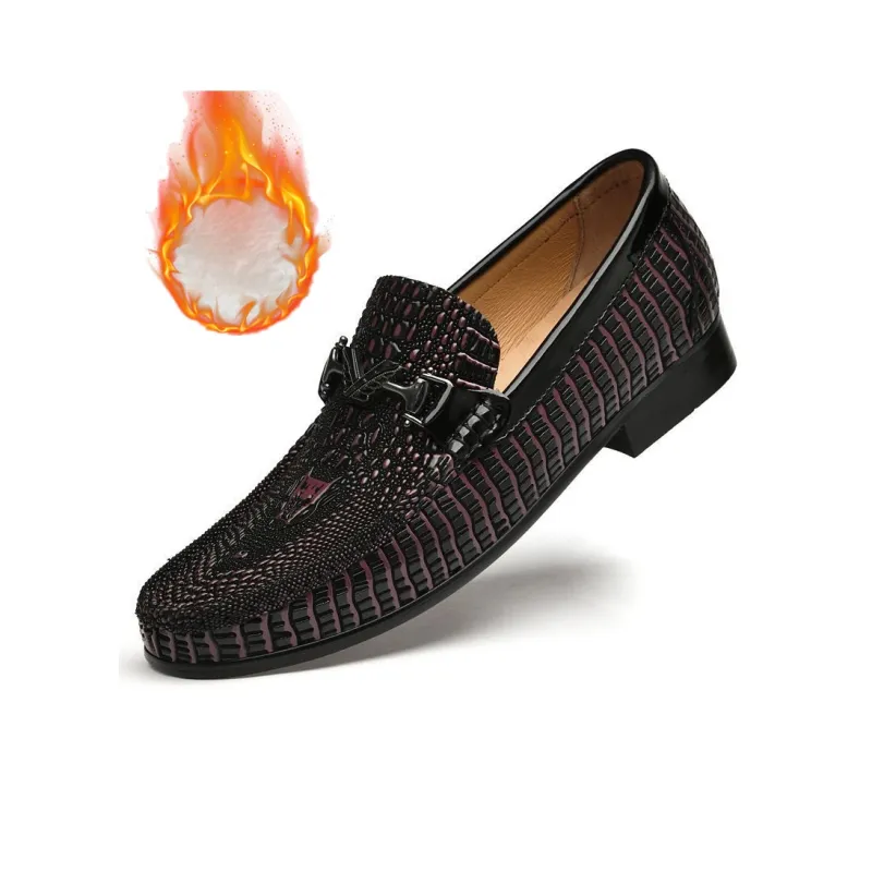 Bull Thunder Loafers Men Burgundy-3