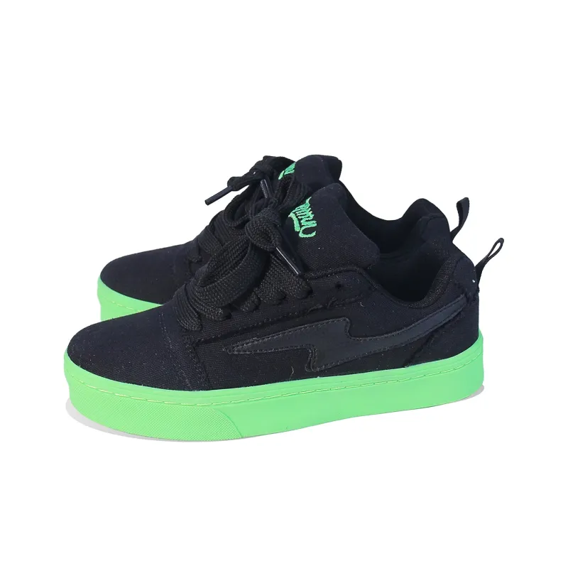 BPLB Low Top Skateboard Shoes Unisex Neon Green-1