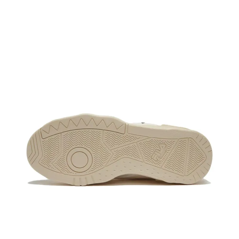FILA FUSION KICKDX Anti Slip Wear Resistant Low Top Skateboard Shoes Men's Milk White-4
