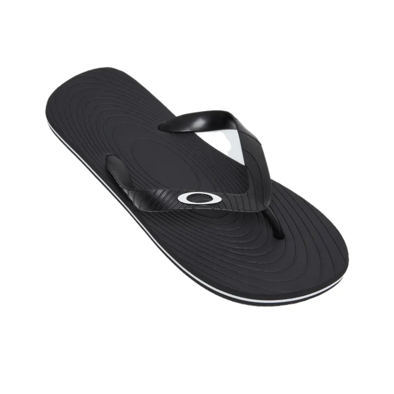 Oakley Abrasion Resistant Slip Resistant Flip Flops Men's Black-3