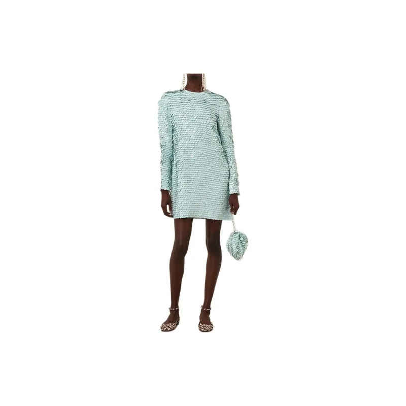 Zimmermann FW24 Long Sleeved Dress Women's Mint Green-1