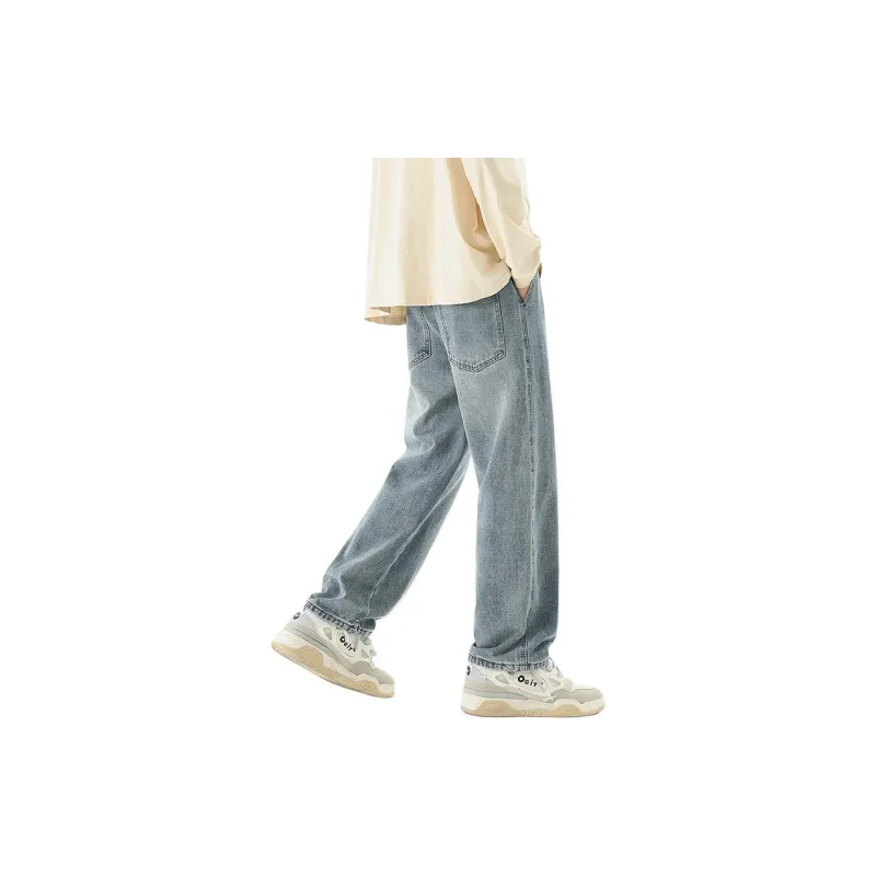 IJRJ Jeans Unisex Distressed White Gray-15