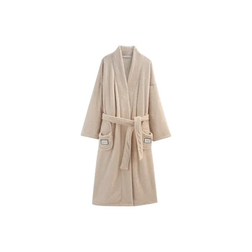 Same Language Bath Robes Women's Apricot