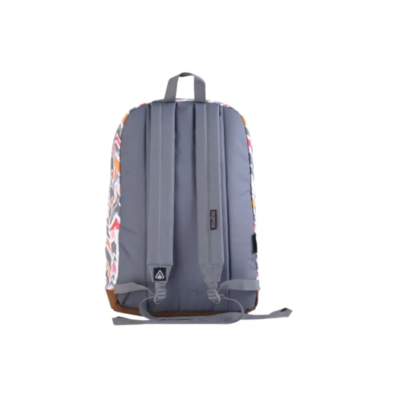 JanSport Canvas Backpack Large Size Unisex Coral Peach Daylily-2