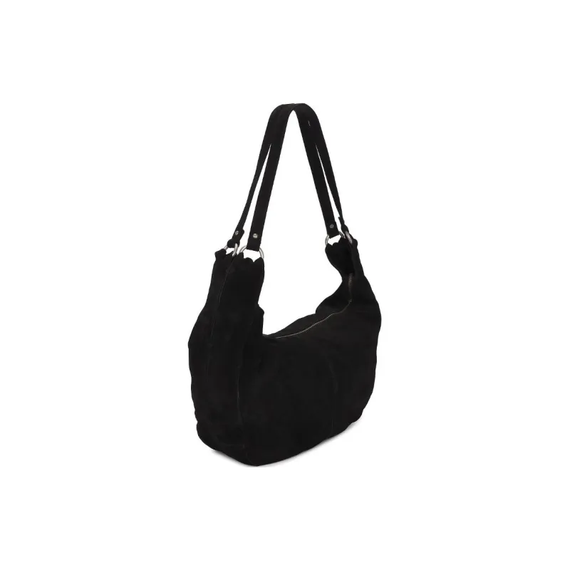 FREE PEOPLE Suede One Shoulder Handbags Small Size Unisex Black-1