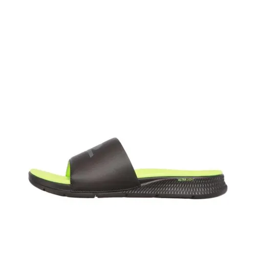 Skechers Go Consistent Sandal Slip-Resistant Slide Slippers Men's Black Green