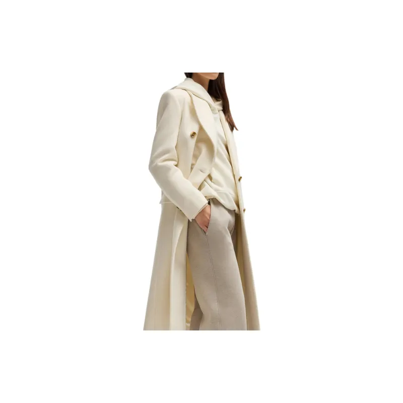 HUGO BOSS Coats Women's White-3