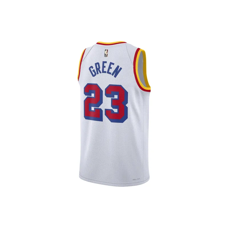 Nike DRI-FIT NBAGolden State Warriors Draymond Green Basketball Jerseys Men's White-1