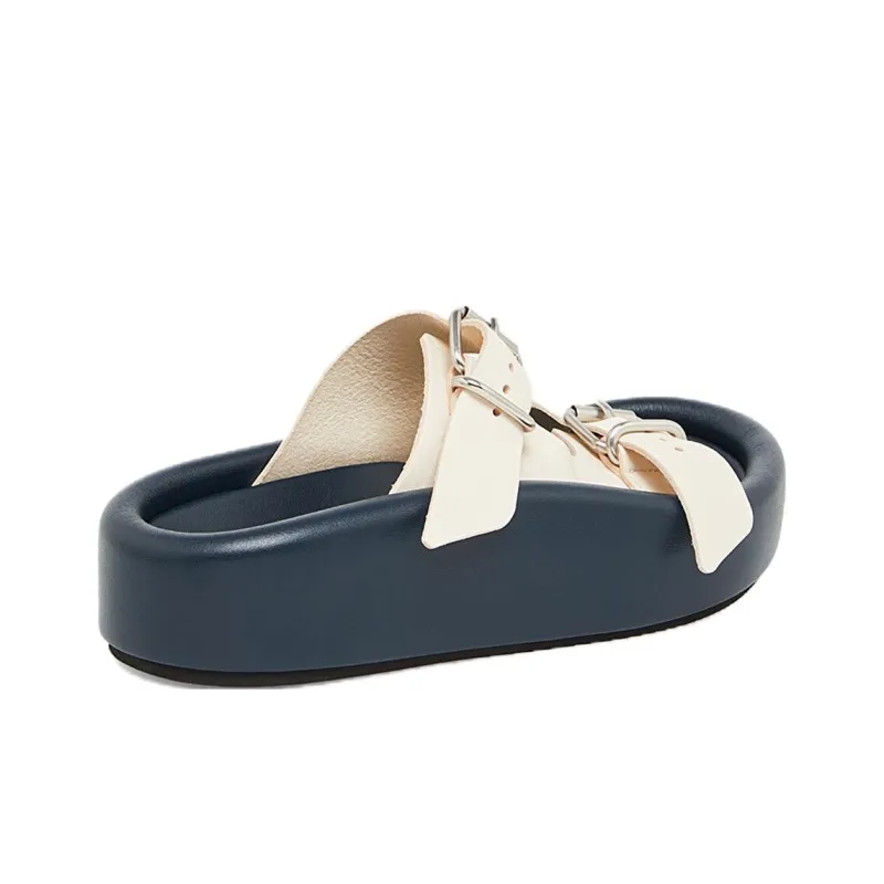 MM6 Maison Margiela Padded Leather Sandals-2