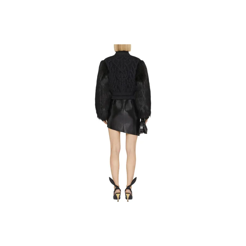 Givenchy Cable Knit Cropped Jacket-2