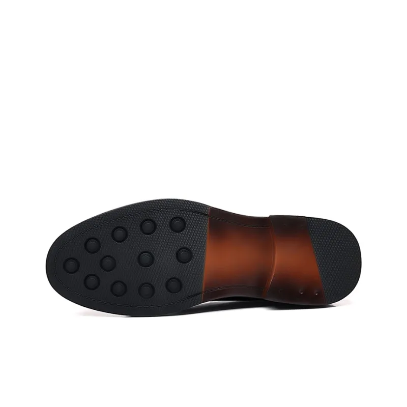 GZZ Dress Shoes Men Low Top-4