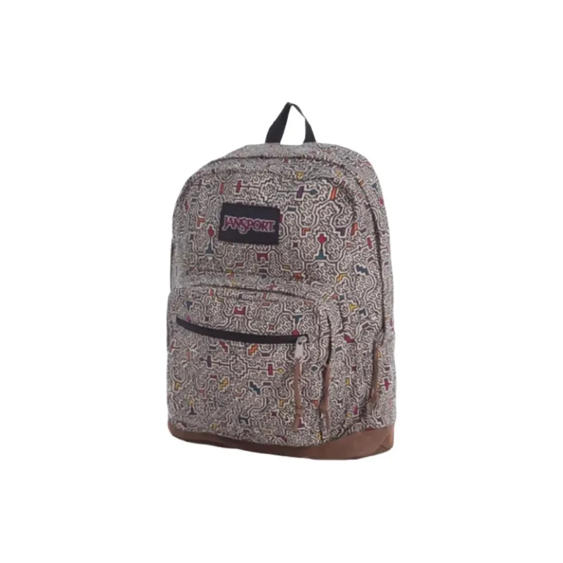 JanSport Canvas Backpack Tubas Unisex Brown-1