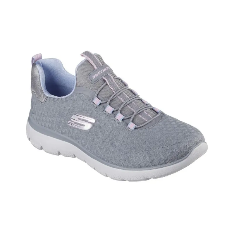 Skechers Summits Anti Slip Wear Resistant Low Top Casual Shoes Women's Gray-2