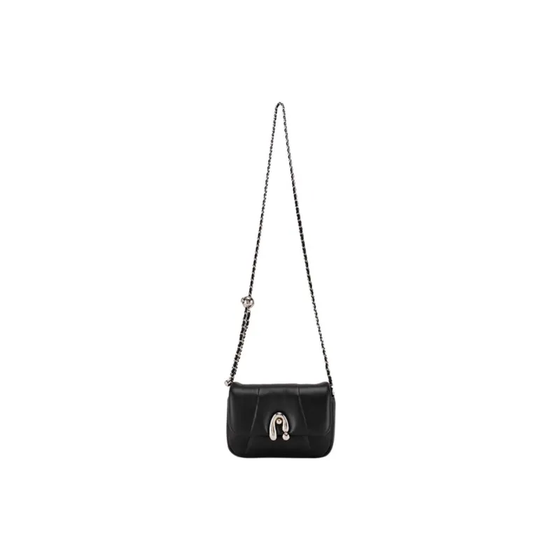Hush Puppies Sheepskin Shoulder Bag Crossbody Bag Medium Size Women's White/Black/Pink/Blue-1