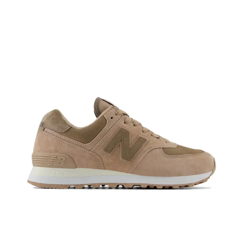 New Balance NB 574 Anti Slip Wear Resistant Low Top Casual Shoes Women's Taupe-1