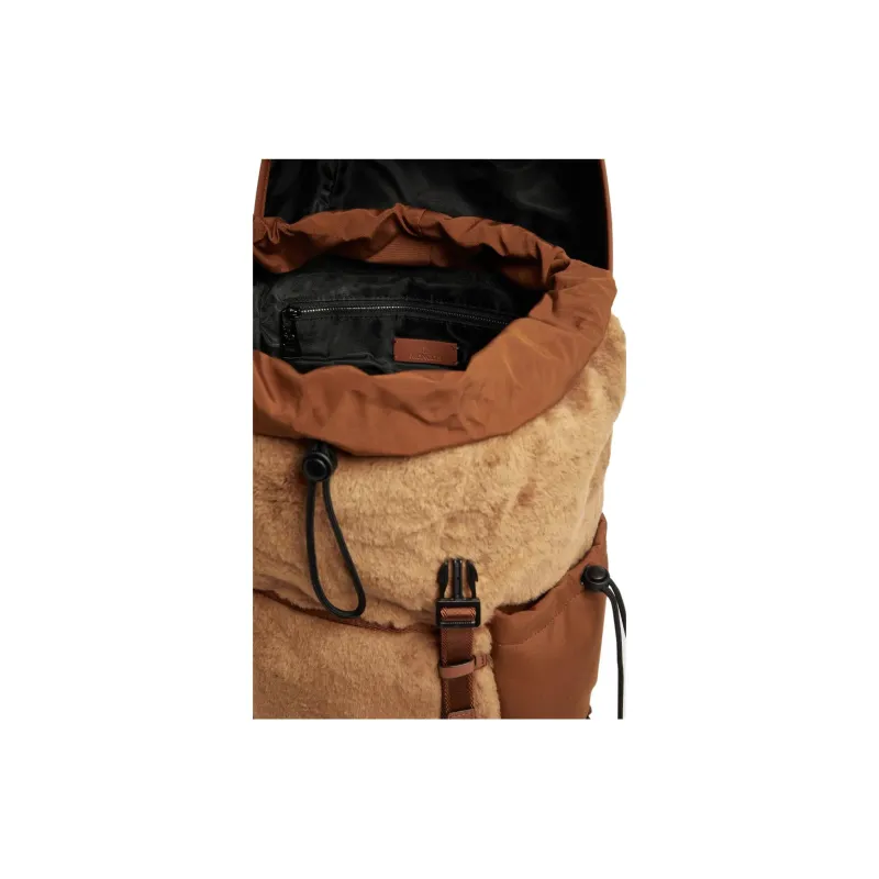 Moncler Leather Backpack Men's Brown-5