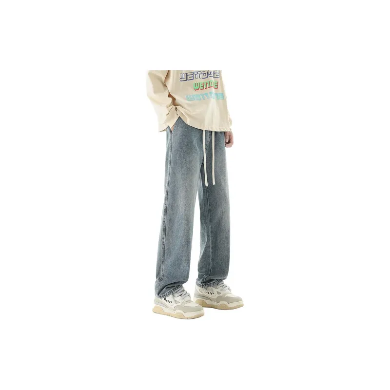 IJRJ Jeans Unisex Distressed White Gray-20