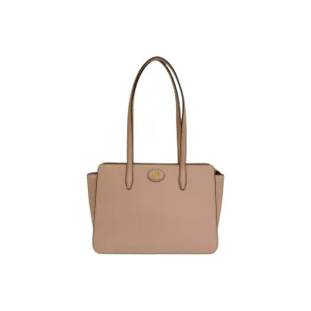 TORY BURCH Robinson Leather Tote Bag, Shopping Bag, Handbag, Shoulder Bag Small Size Women's Pink