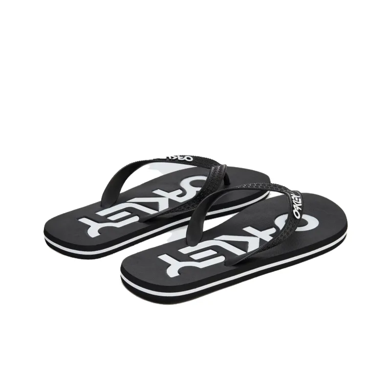 Oakley Abrasion Resistant Slip Resistant Flip Flops Men's Black-3