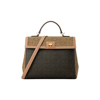 FION Artificial Leather One Shoulder Handbags Women's Camel/Beige