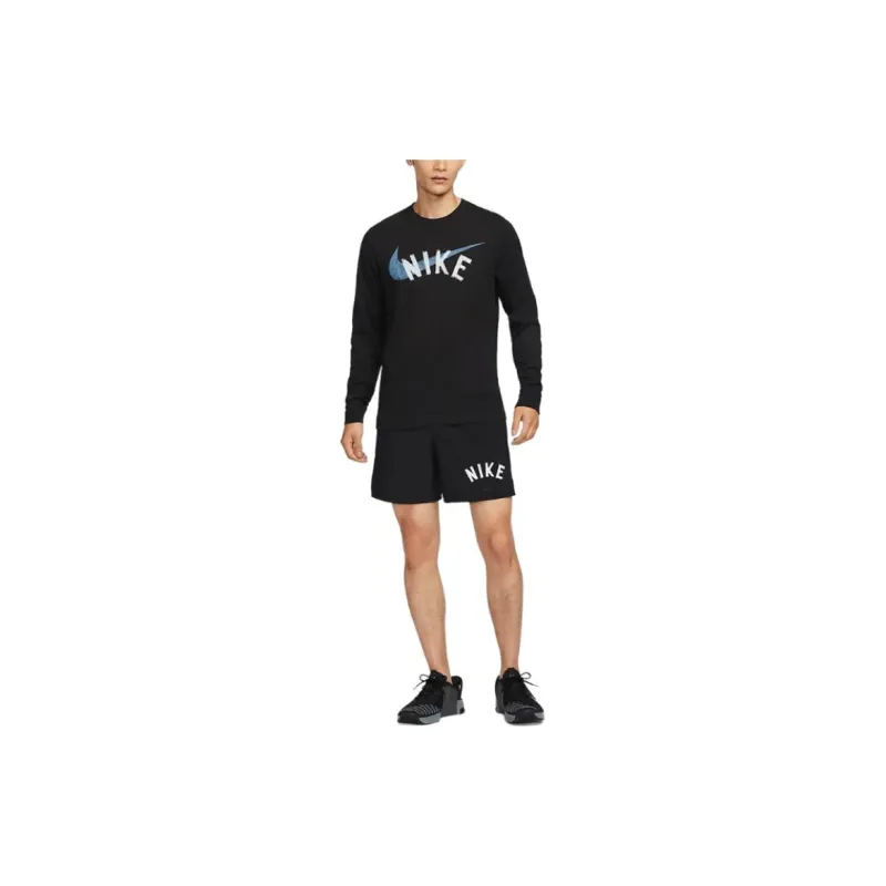 Nike Men's Dri FIT Long Sleeve Fitness T Shirt-2