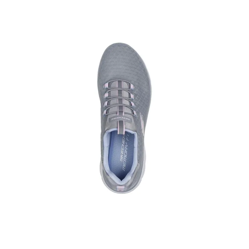Skechers Summits Anti Slip Wear Resistant Low Top Casual Shoes Women's Gray-3