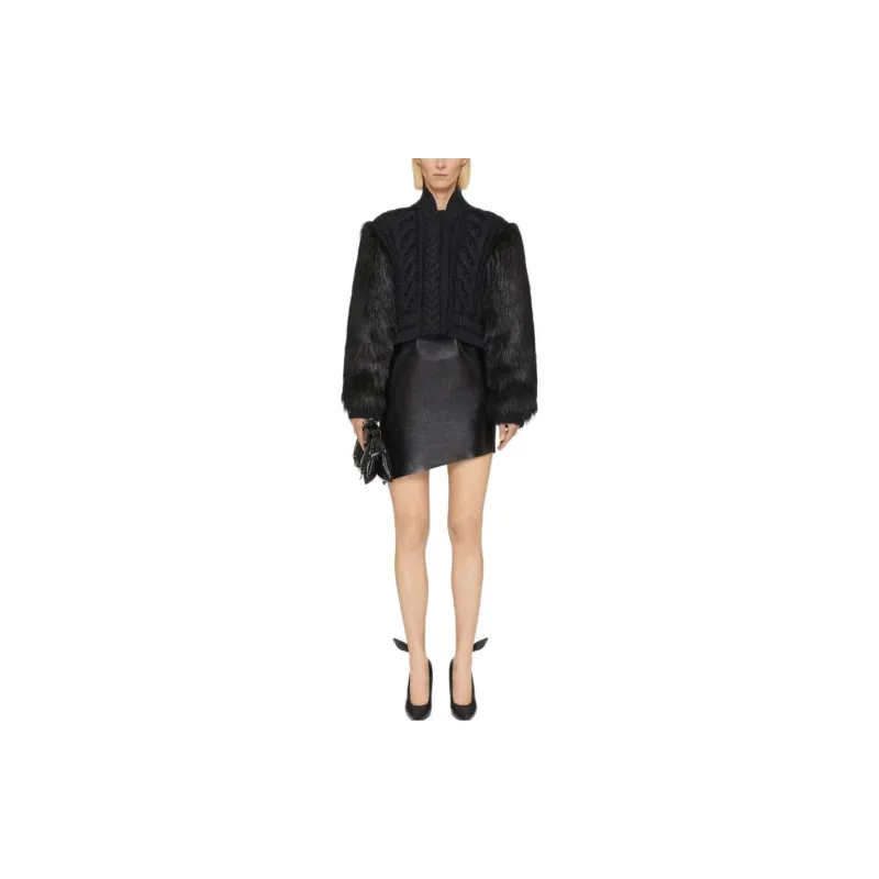 Givenchy Cable Knit Cropped Jacket-1