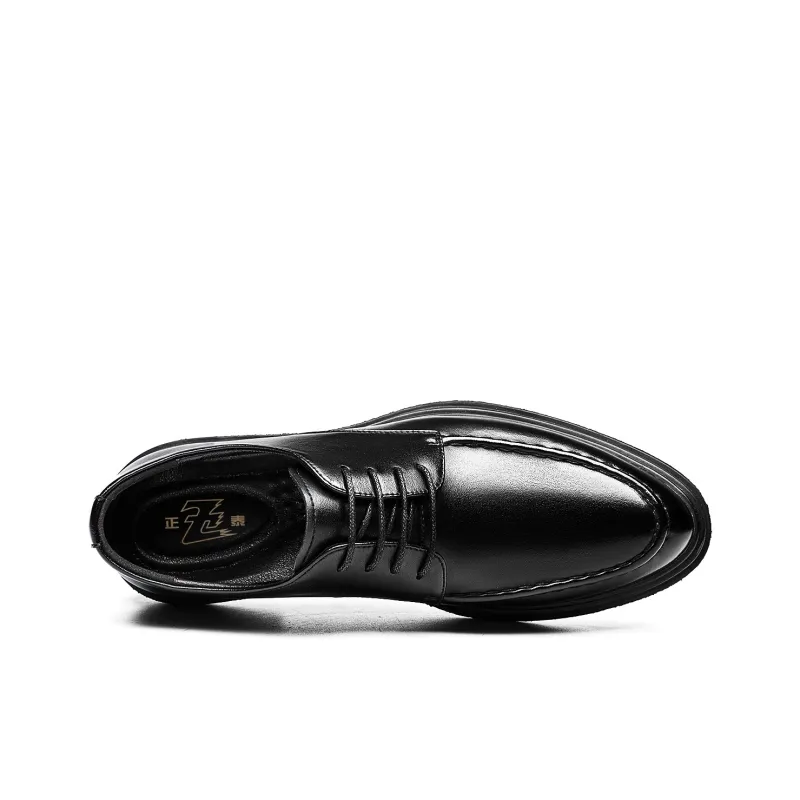 CHINT Dress Shoes Men Low Top Black-3