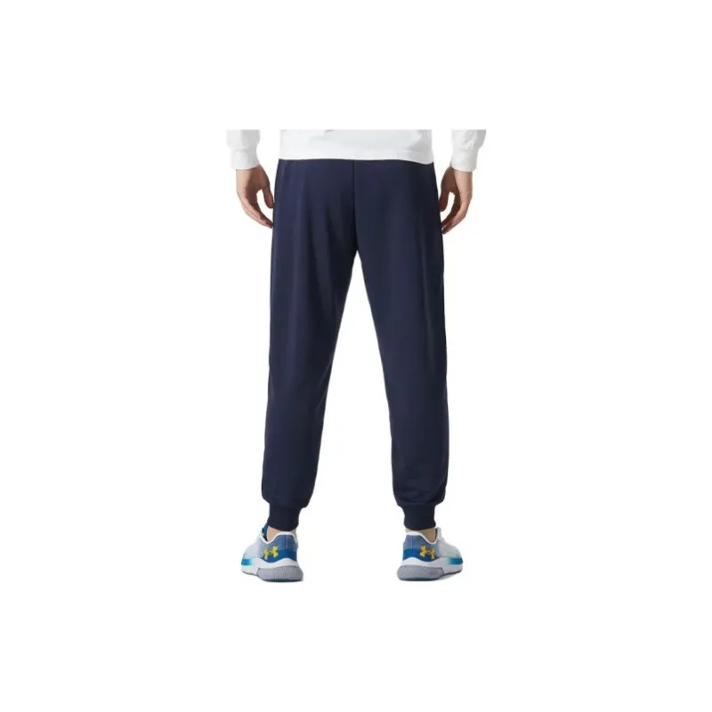 Under Armour Knitted Sports Pants Men's Navy Blue Comes With Necklace-3