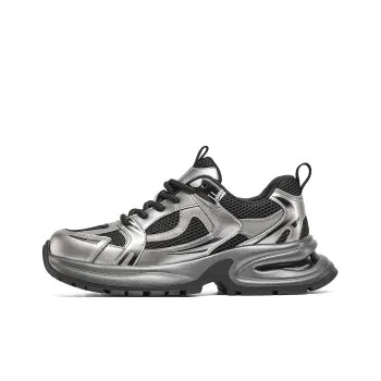C°BANNER Low Top Chunky Sneakers Men's Black Gunmetal