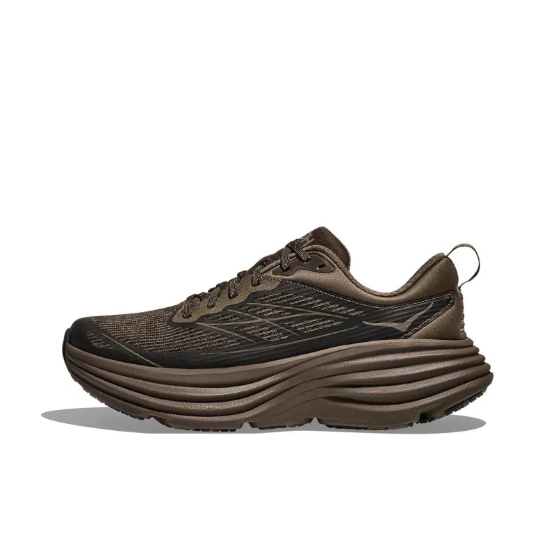 HOKA ONE ONE Bondi 8 Caged Stealth/Tech Umber-0
