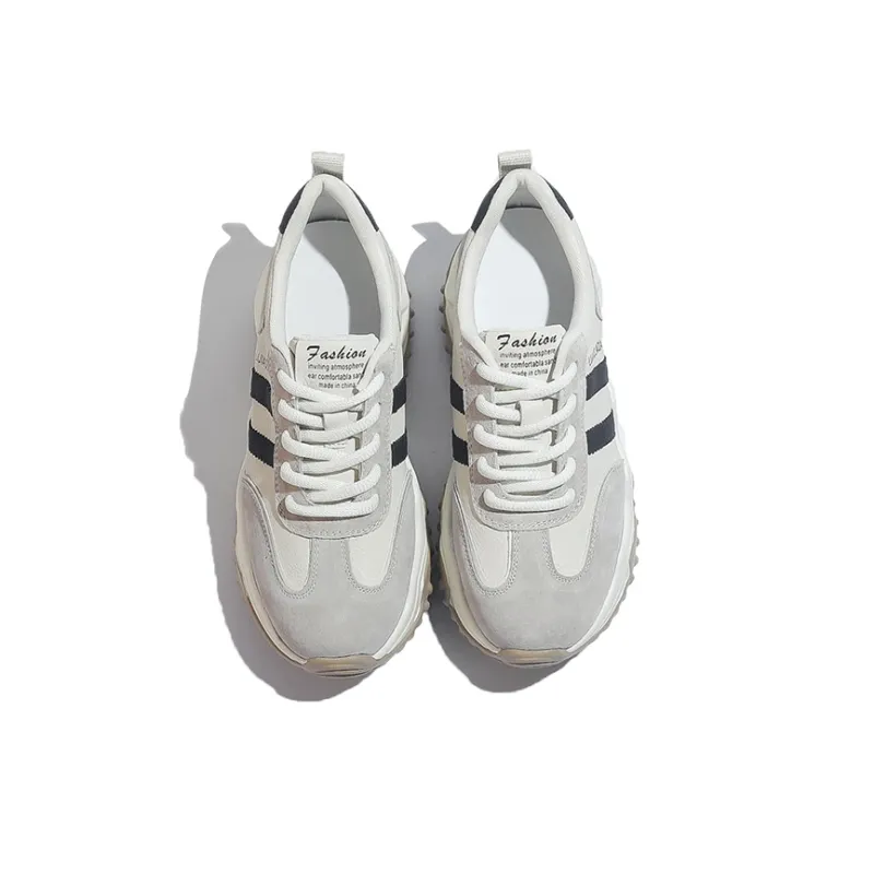 DK.VAN Abrasion Resistant Low Top Chunky Sneakers 7cm Women's Apricot-2