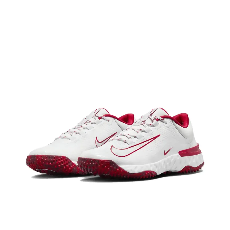 Nike Alpha Huarache Elite 4 Turf White University Red Team Red Pure Platinum Women's-2